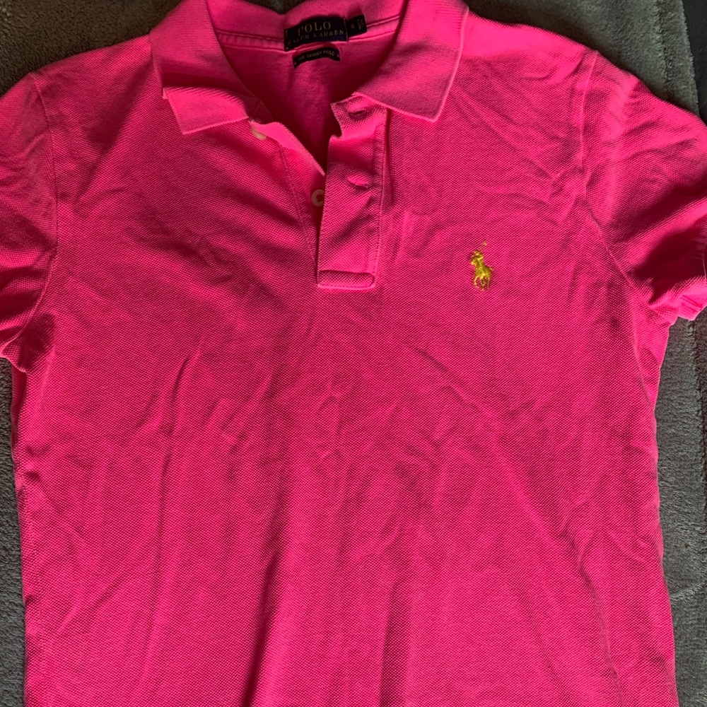 Polo hot pink collared shirt